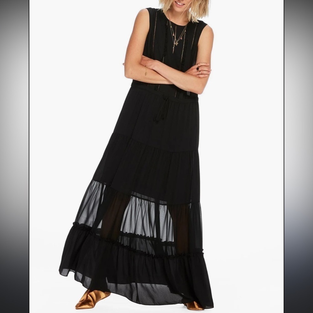 Scotch & Soda Tank Maxi Dress Black 45282